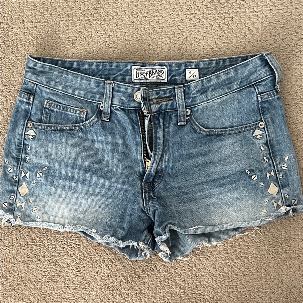 Lucky Brand Distressed Blue Jean Shorts